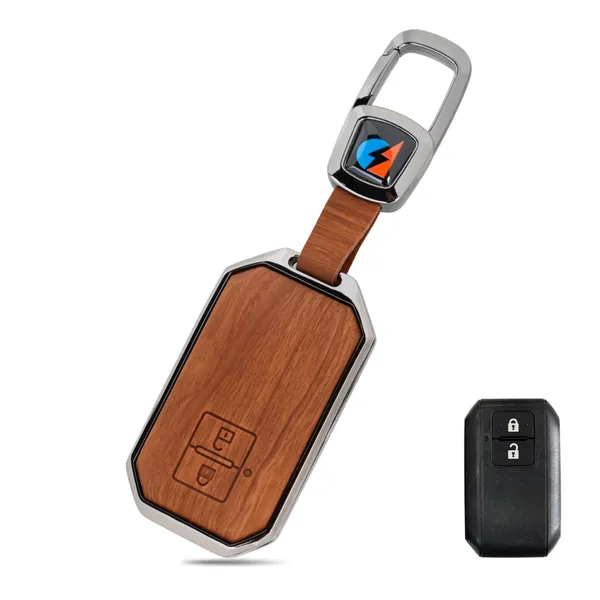Brown_Zinc_Alloy_Premium_Leather_Finish_Key_Cover_With_Key_Chain_For_Car