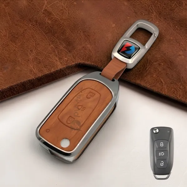 PVMAX__Wooden_Leather_Finish_Metal_Car_Key_Cover_Compatible_with_Tata_Tiago_|_Nexon_|_Altroz_|_Curvv_|_Safari_|_Storme_|_Zest_|_Bolt_|_Tigor_|_Punch_|_Hexa_3_Button_Flip_Key