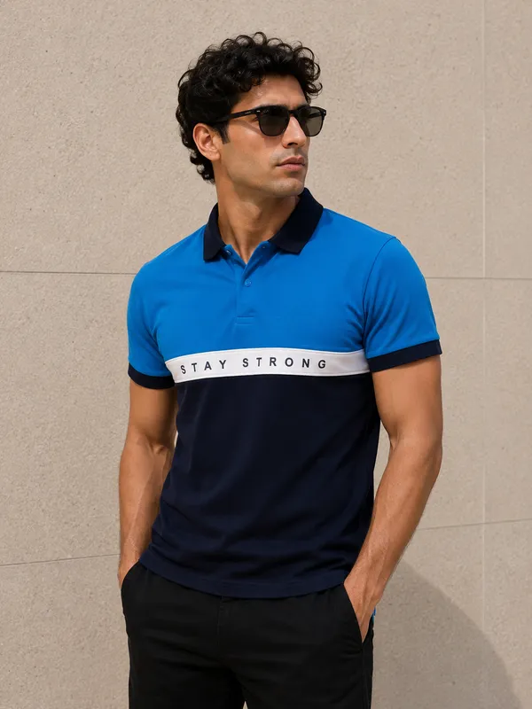 Indian_Blue_White_&_Navy_Polo_T-Shirt_For_Men_-_Classic_Casual_Wear