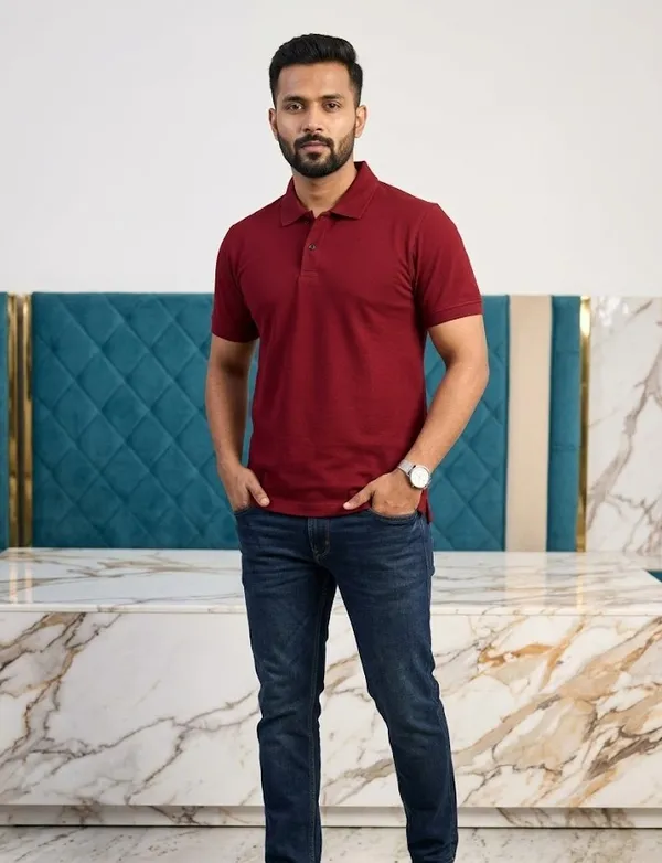 Maroon_Polo_T-Shirt_For_Men_-_Classic_Casual_Wear