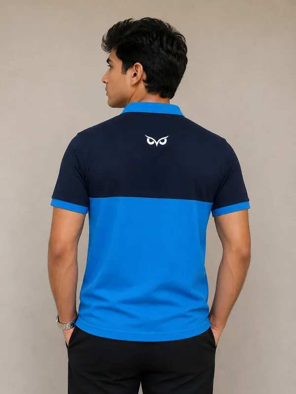 Navy_&_Indian_Blue_Polo_T-Shirt_For_Men_-_Classic_Casual_Wear