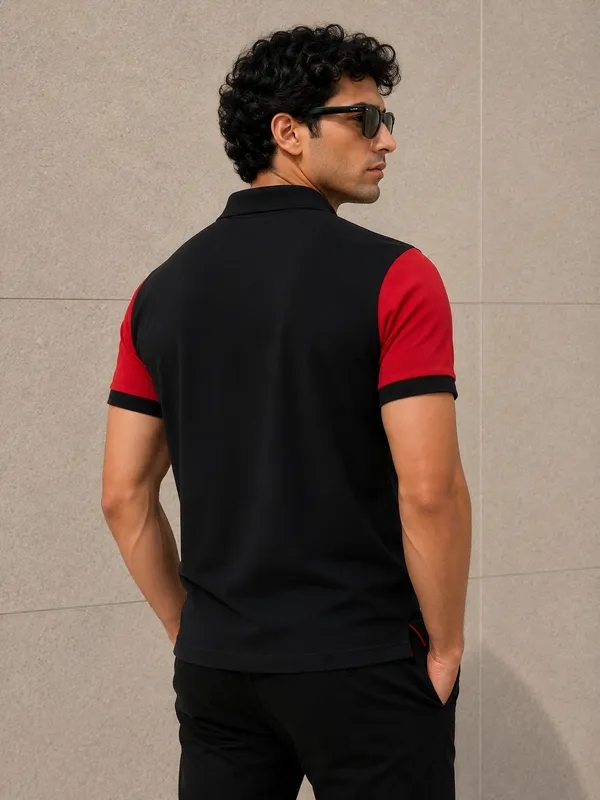 Red_White_&_Black_Polo_T-Shirt_For_Men_-_Classic_Casual_Wear