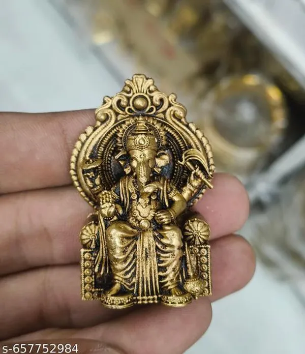 Lalbaugcha_Raja_Ganesha_Antique_Finish_Suitable_For_Home_Or_Office_Decor