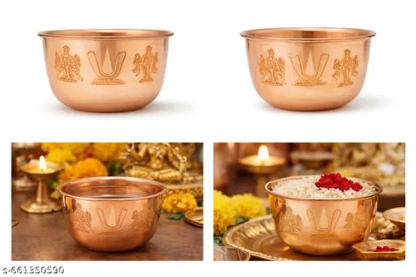 Pure_Copper_Puja_Bowl_For_Pooja_Vishnu_Design_Kalash_Bowl_Temple_Home_Use_3.5_Inch_Copper_Sangu_Sakkara_Namam_Vattil_Or_Padi