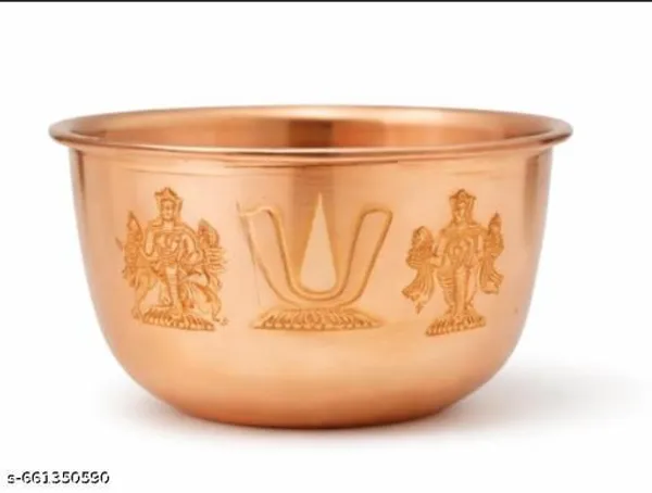 Pure_Copper_Puja_Bowl_For_Pooja_Vishnu_Design_Kalash_Bowl_Temple_Home_Use_3.5_Inch_Copper_Sangu_Sakkara_Namam_Vattil_Or_Padi