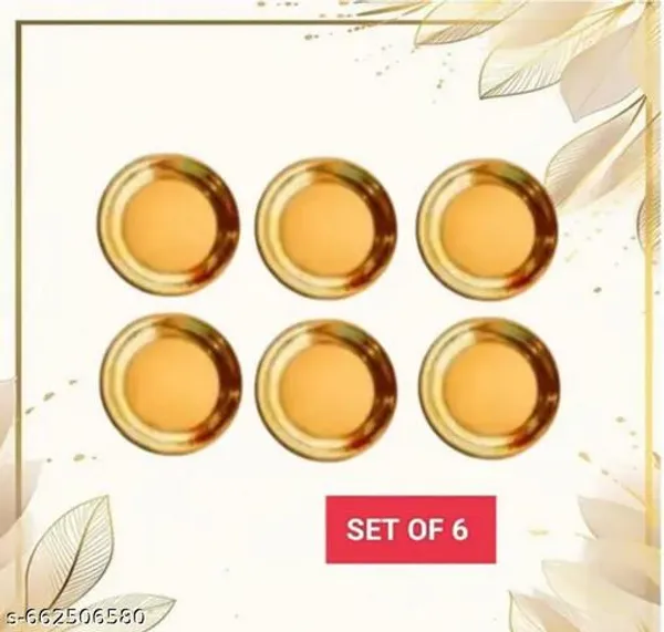 Pure_Brass_Small_Plates_Set_Of_6_Small_Plates