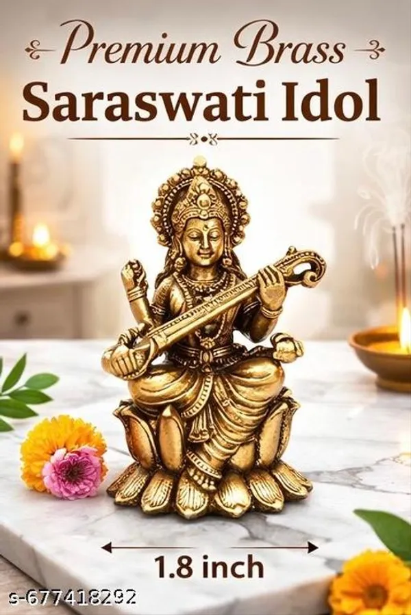 Brass_Saraswati_Idol_For_Puja_And_Home