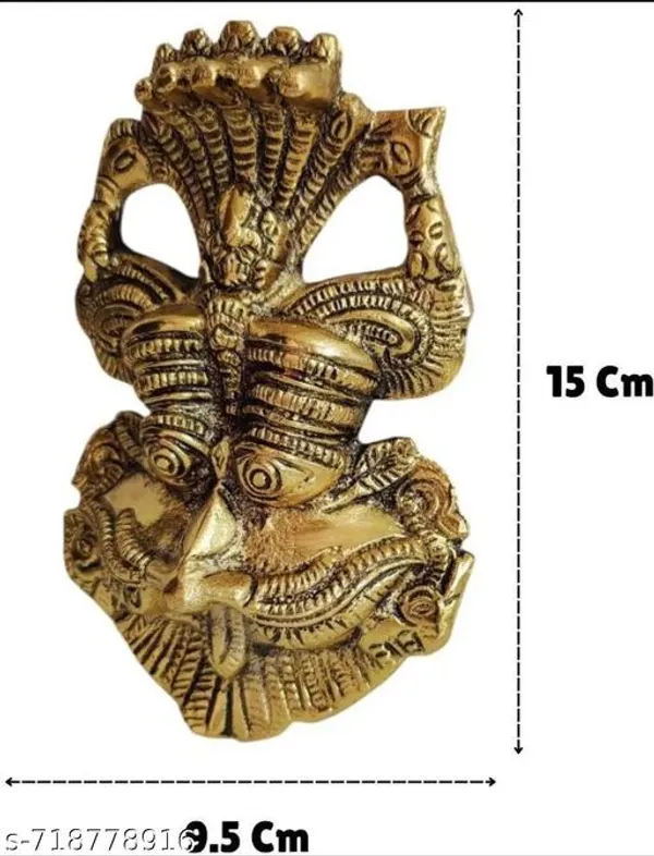 Metal_Gold_Nazar_Battu_With_Naag_Ganesha_For_Evil_Eye_Protection_And_Nazar_Suraksha_Bad_Eye_Suraksha_Kavach_Mask_For_Home_Office_Wall_Door_Hanging_Decor_Accessories_Feng_Shui_Vastu_Showpiece_Wall_Hanging_Is_A_Representation_Of_A_Kirtimukha_With_A_Seated_Ganesha_Figure_On_Top