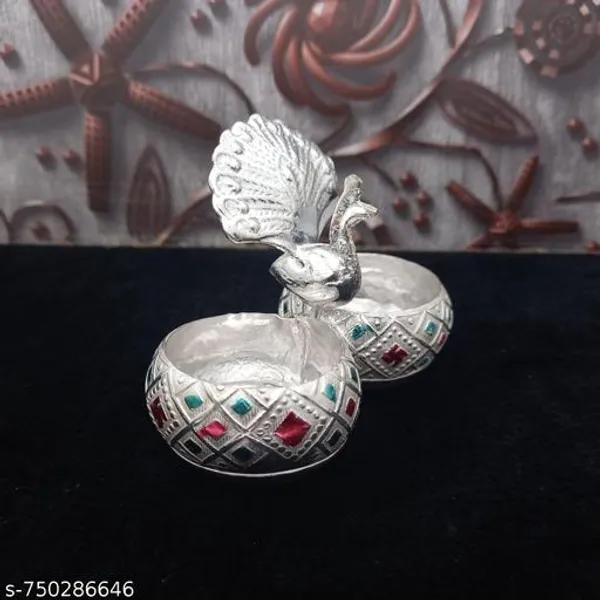 Traditional_German_Silver_Or_Silver_Plated_Meenakari_Peacock_Design_Haldi_Kumkum_Holder_For_Decorative_And_Religious_Purposes