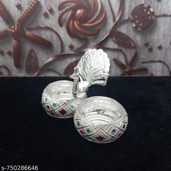 Traditional_German_Silver_Or_Silver_Plated_Meenakari_Peacock_Design_Haldi_Kumkum_Holder_For_Decorative_And_Religious_Purposes