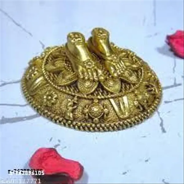 Brass_Charan_Paduka_Balaji_Padam_For_Puja_And_Lord_Venkateswara