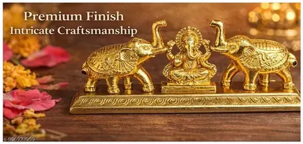 Ganesh_And_Elephant_Idol_Showpiece