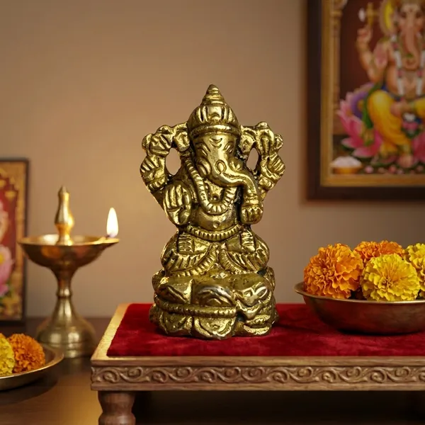 Brass_Ganesh_Idol_2_Inches_For_Puja_And_Home