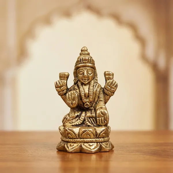 Brass_Lakshmi_Idol_For_Puja_And_Home