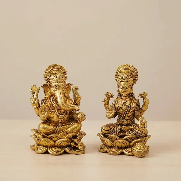 Brass_Lakshmi_And_Ganesh_Idol_Combo_For_Puja_And_Home_Purpose