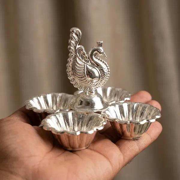 Silver_Plated_Brass_Four_Cup_Kumkum_Holder_Also_Known_As_A_Panchyawala