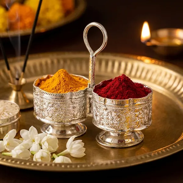 German_Silver_Haldi_Kumkum_Holder_Set_Used_In_Indian_Pooja_Rituals