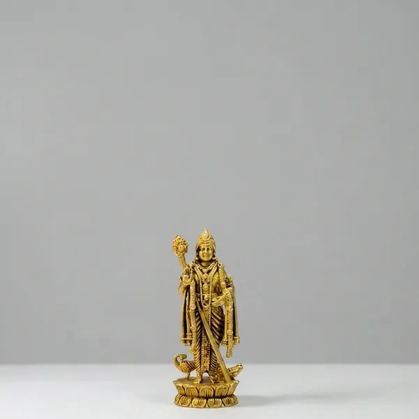 Brass_Lord_Murugan_Idol_Kartikeya_Swamy_Statue_With_Peacock_Pooja_Room_Decorative_Murti_2_Inch