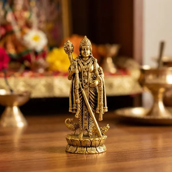 Brass_Lord_Murugan_Idol_Kartikeya_Swamy_Statue_With_Peacock_Pooja_Room_Decorative_Murti_2_Inch