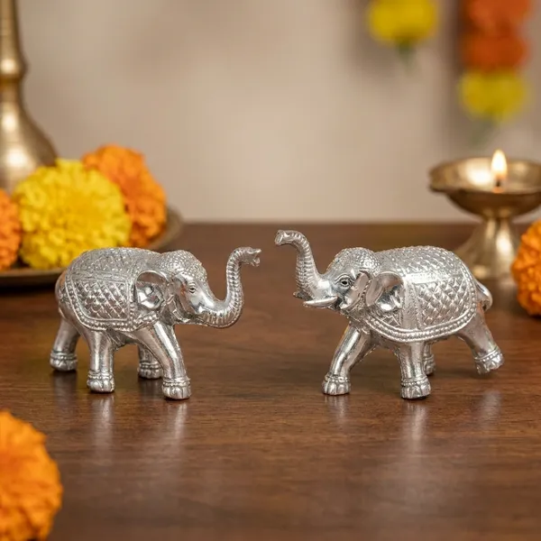Antique_Vastu_Silver_Elephants_Big_One_Pair