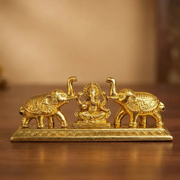 Ganesh_And_Elephant_Idol_Showpiece
