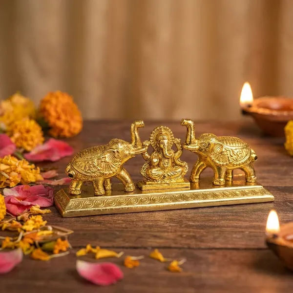 Ganesh_And_Elephant_Idol_Showpiece