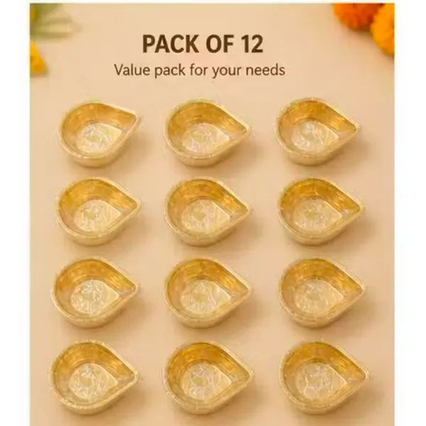 Pure_Brass_Small_Agal_Deepam_Set_Of_12_For_Puja_And_Deepak_And_Diwali_Purpose