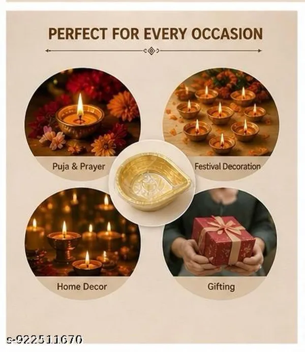 Pure_Brass_Small_Agal_Deepam_Set_Of_12_For_Puja_And_Deepak_And_Diwali_Purpose