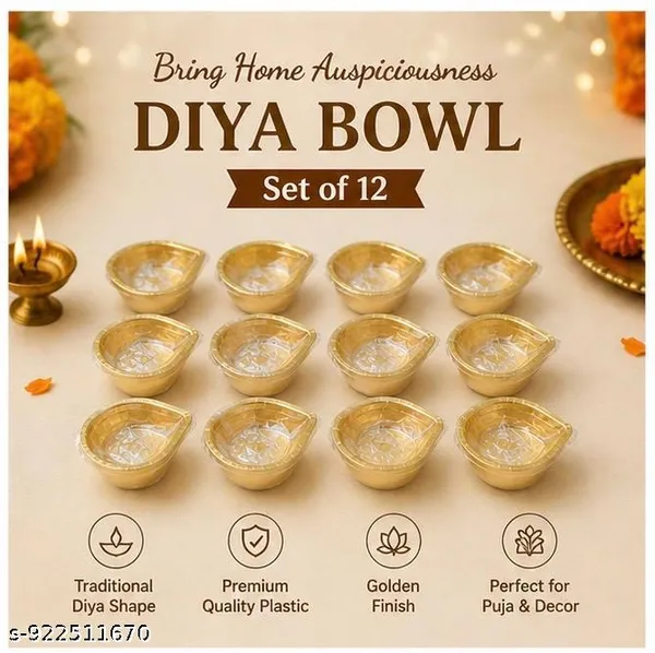 Pure_Brass_Small_Agal_Deepam_Set_Of_12_For_Puja_And_Deepak_And_Diwali_Purpose