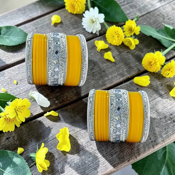 Silk_Star_Premium_Bright_Yellow_And_Silver_Sparkling_Plastic_Bangle_Set_For_Women