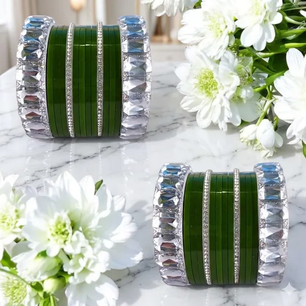 Silk_Star_Emerald_Green_And_Crystal_Statement_Bangle_Set_,_Festive_Bridal_Kada_Chooda