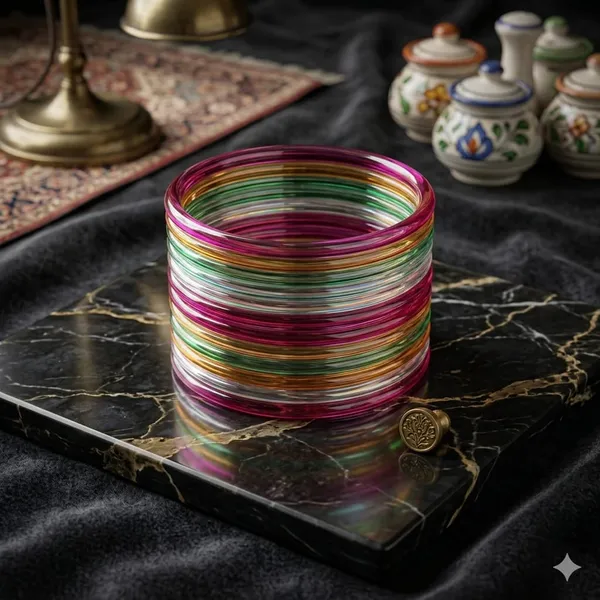 Silk_Star_Premium_Multicolor_Pani_Chudi_Bangle_Set_(12_Pcs)_–_Glossy_Traditional_Bangles_For_Womens
