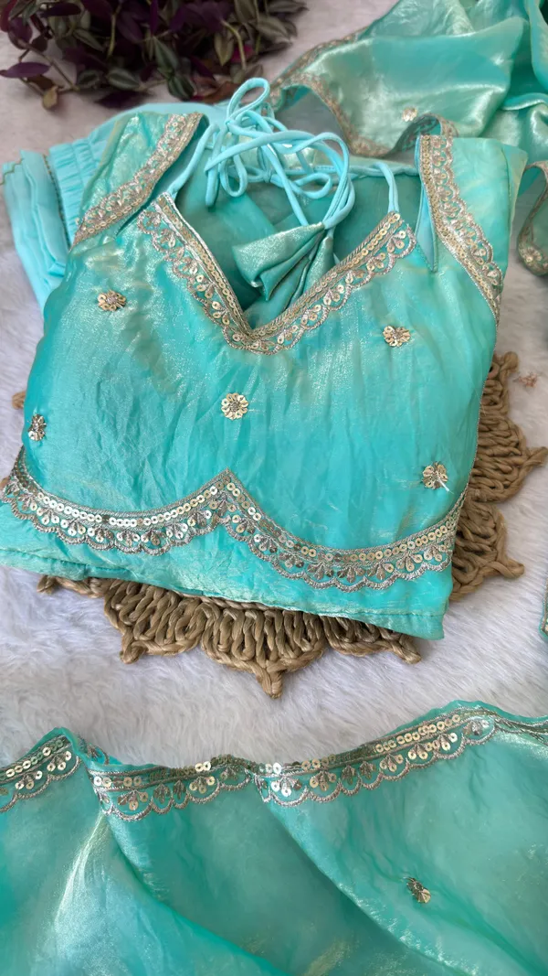 Presenting_By_New_Party_Wear_Look_Fendi_Satin__Gown_With_Dupatta_,_pant_,_3MM_Rembo_sequence_with_Zari_