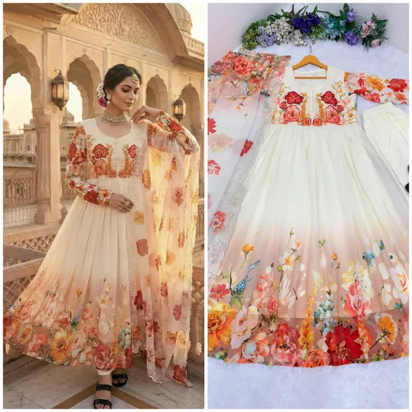 Presenting_By_New_Party_Wear_Look_Fox_Gerorrget_Gown_With_Dupatta_,_pant.