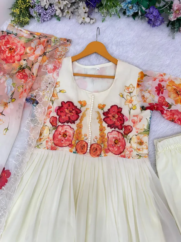 Presenting_By_New_Party_Wear_Look_Fox_Gerorrget_Gown_With_Dupatta_,_pant.