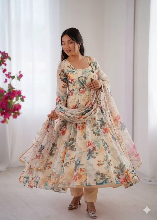 Presenting_By_New_Party_Wear_Look_Organza_Taby_Silk_Gown_With_Dupatta_,_bottom_