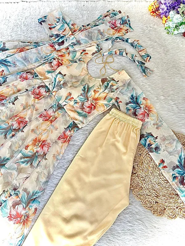 Presenting_By_New_Party_Wear_Look_Organza_Taby_Silk_Gown_With_Dupatta_,_bottom_