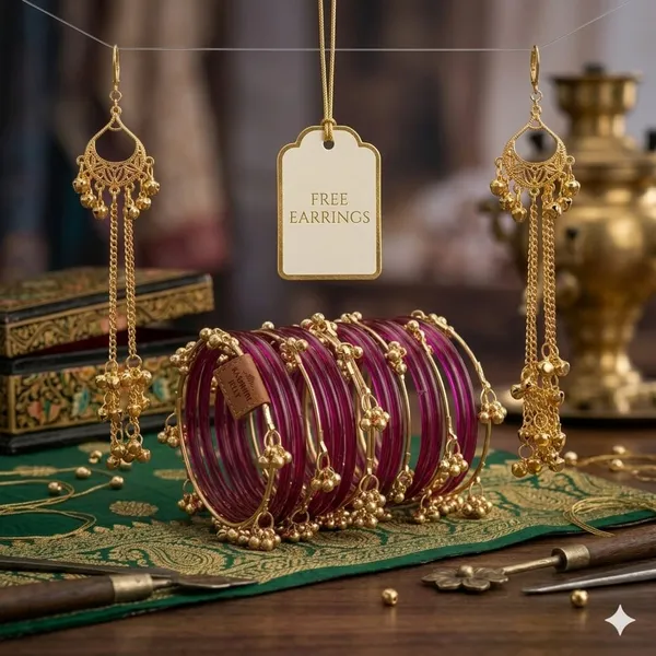 Silk_Star_Premium_20-Piece_Strawberry_Jelly_And_Kashmiri_Bangle_Set_With_Free_Matching_Earrings