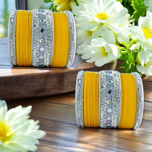 Silk_Star_Premium_Bright_Yellow_And_Silver_Sparkling_Plastic_Bangle_Set_For_Women