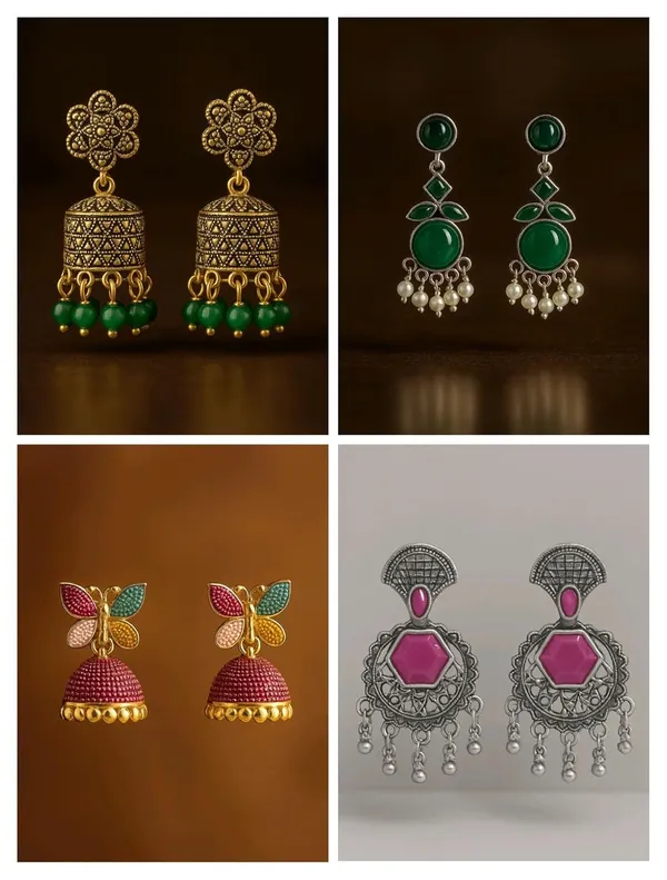 Ethnic_Earrings_Combo_For_Women_Girls_Traditional_Jhumka_Stone_Drop_Earrings_For_Festive