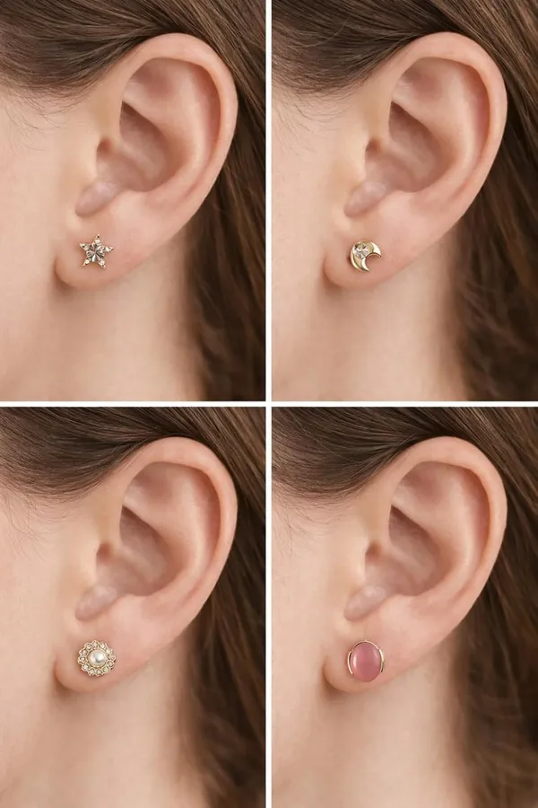 Korean_12_Pcs_Stud_Earrings_Combo_For_Women_Girls_Assorted_Crystal_Pearl_Floral_Gold_Tone_Designs