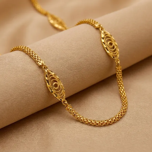 Gold_Toned_Designer_Chain_Necklace_With_Decorative_Beads
