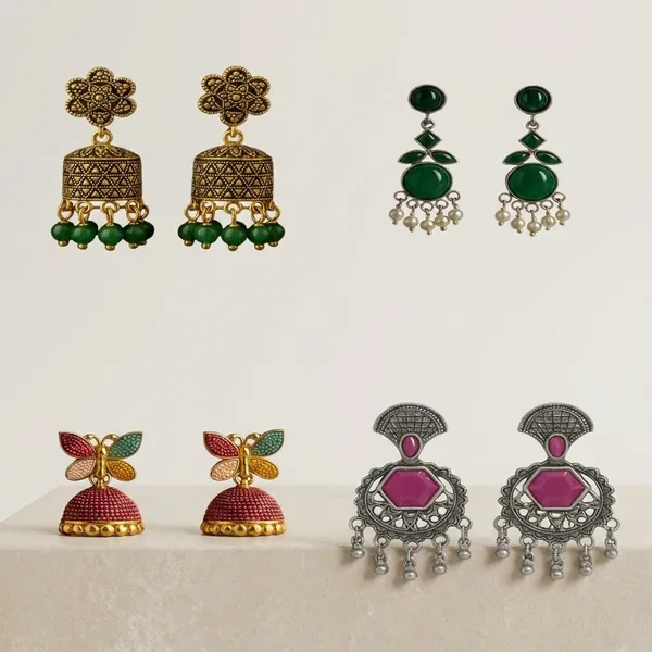 Ethnic_Earrings_Combo_For_Women_Girls_Traditional_Jhumka_Stone_Drop_Earrings_For_Festive