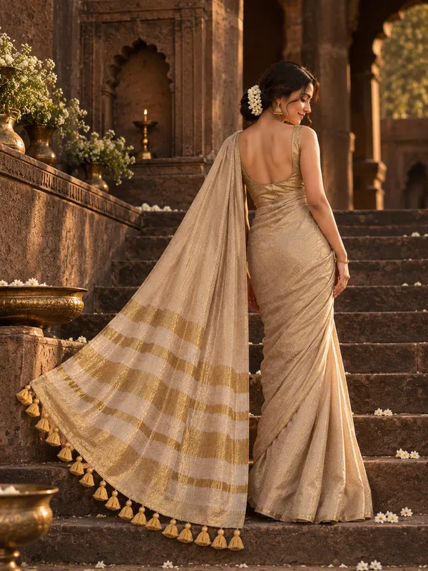 Crush_Tissue_Beige_and_Gold_Saree