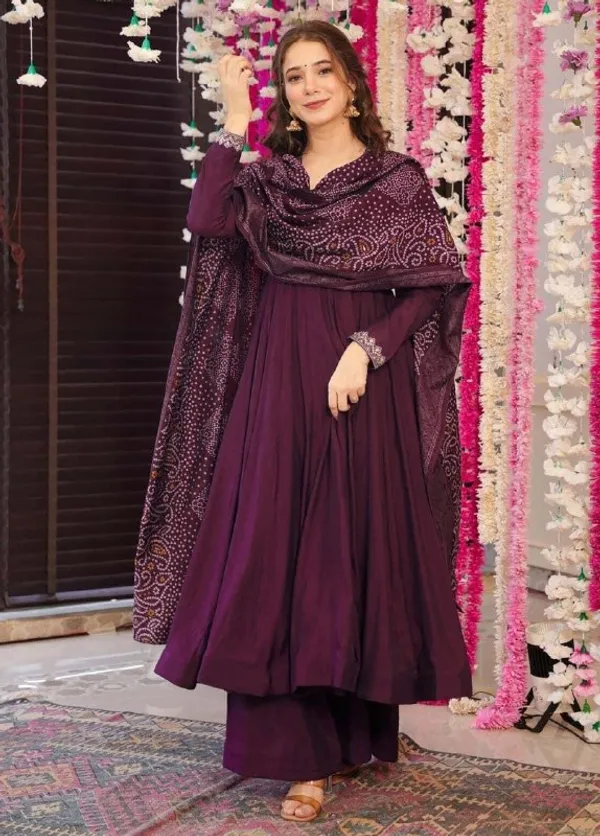 Premium_Wine_Purple_Embroidered_Anarkali_Palazzo_Set_With_Chanderi_Dupatta