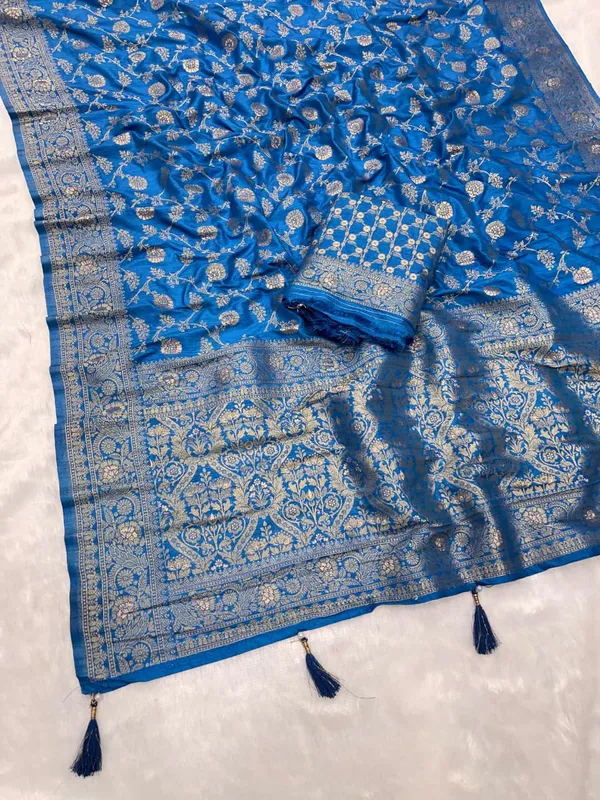 Royal_Blue_Floral_Jaal_Banarasi_Dola_Silk_Saree_With_Antique_Zari_Grand_Pallu_Unstitched_Blouse