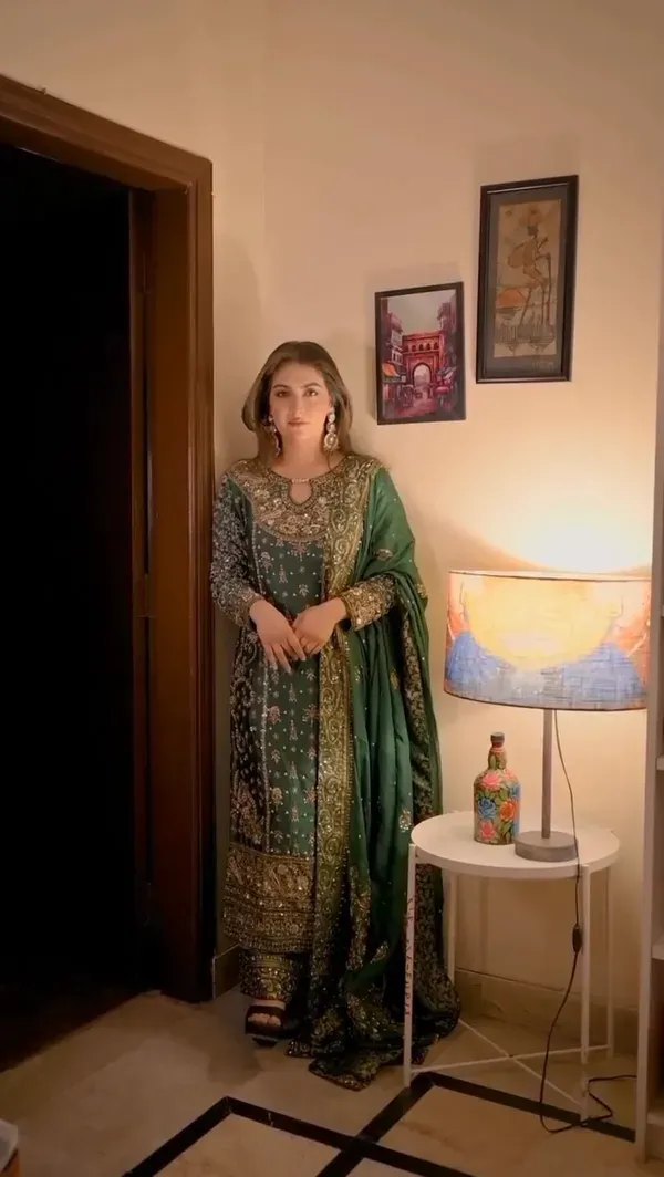 Dark_Green_Heavy_Embroidered_Party_Wear_Kurta_With_Palazzo_Dupatta_For_Women_More