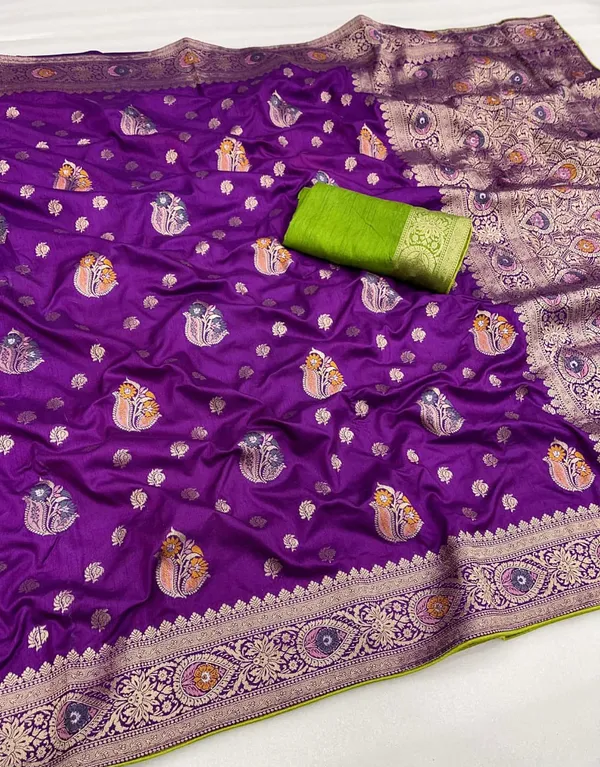 Royal_Purple_Meenakari_Zari_Woven_Dola_Silk_Saree_With_Grand_Pallu_Unstitched_Blouse