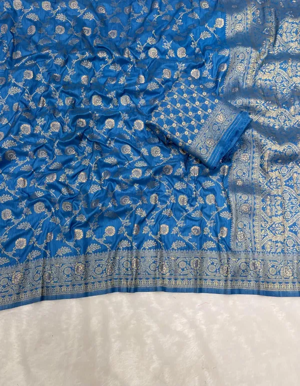 Royal_Blue_Floral_Jaal_Banarasi_Dola_Silk_Saree_With_Antique_Zari_Grand_Pallu_Unstitched_Blouse