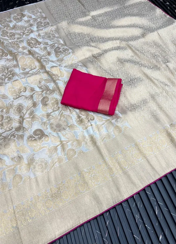 Ivory_Floral_Zari_Khaddi_Crepe_Georgette_Saree_With_Rich_Woven_Pallu_Unstitched_Blouse